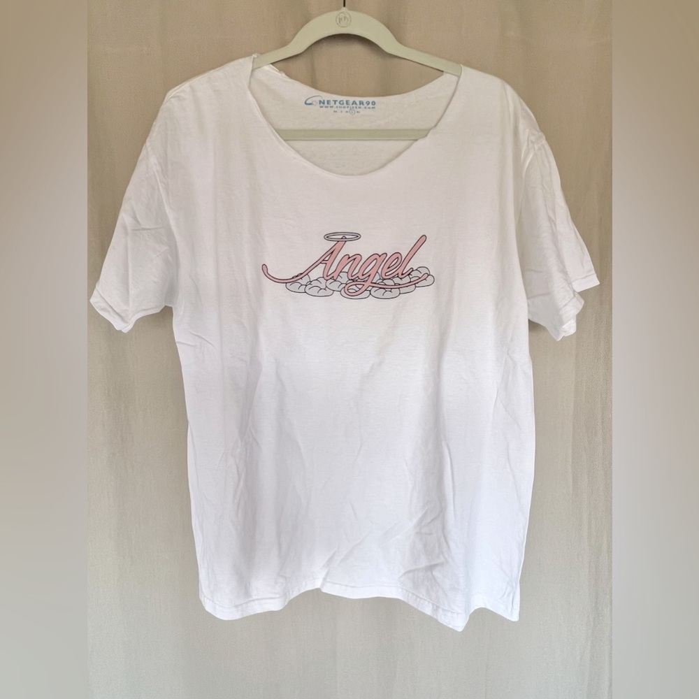 PRICE DROP! Shop Jeen “Angel” T-Shirt with Cutout Neckline